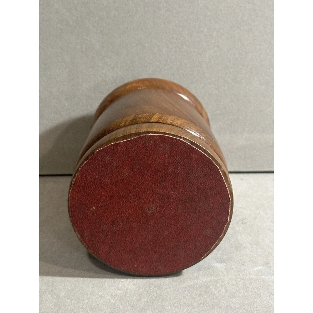 Vintage Hand Made Wooden Cup With‎ Lid